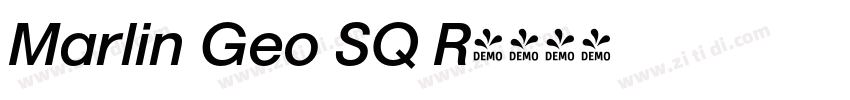 Marlin Geo SQ R字体转换